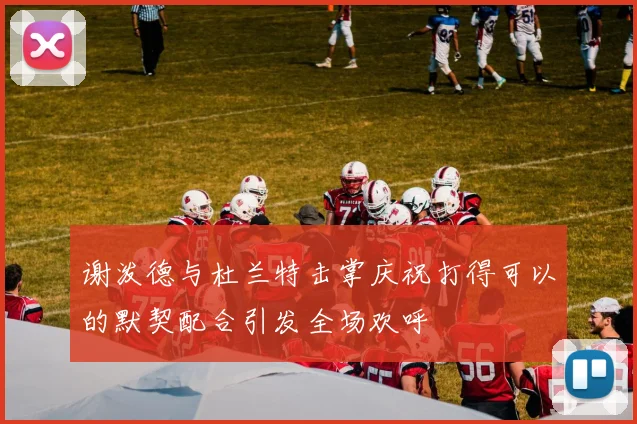 谢泼德与杜兰特击掌庆祝打得可以的默契配合引发全场欢呼